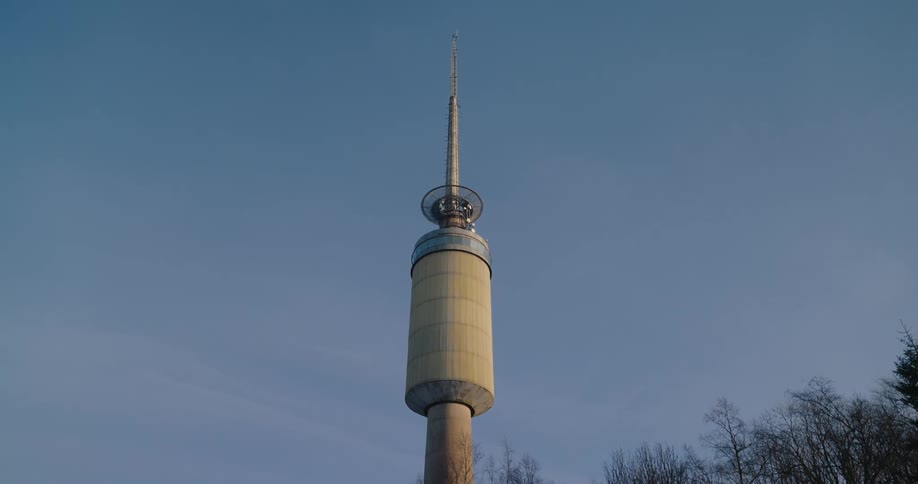 A clip of a concrete tower