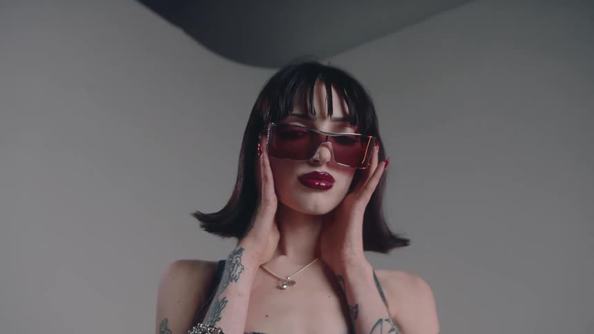 A close up footage of a lady
