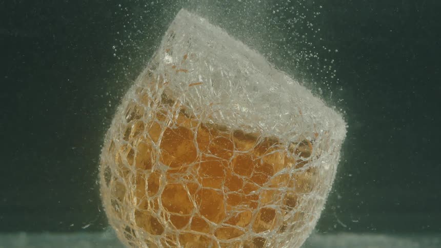 A clip of a crystal underwater