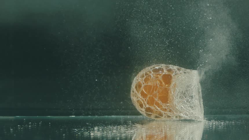 Forged glass cooling in water