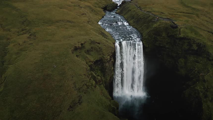 An aerial view of a landscape