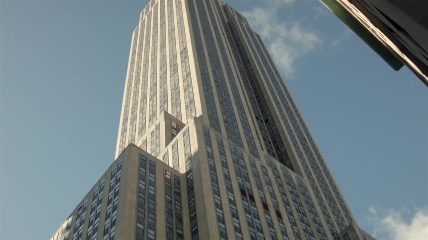 A tall city building