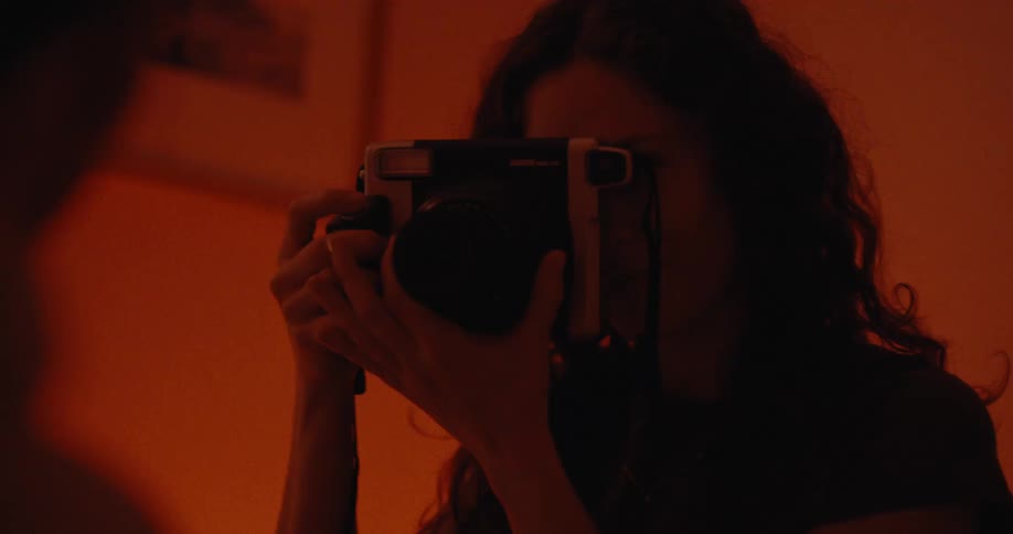 A footage of a person taking a picture