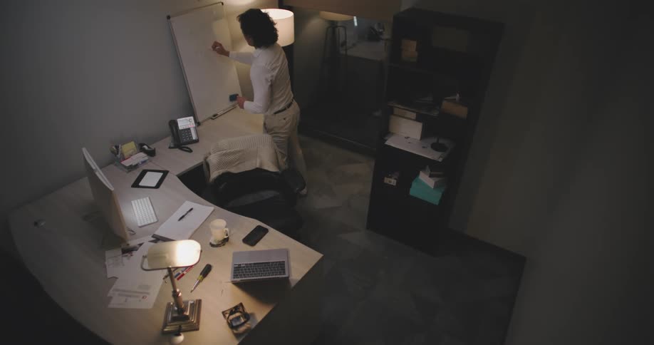 Man working in an office room