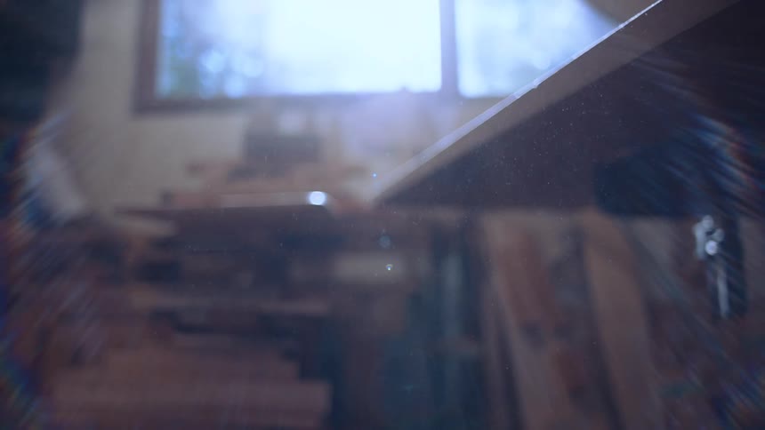 A clip of a reflective sunlight