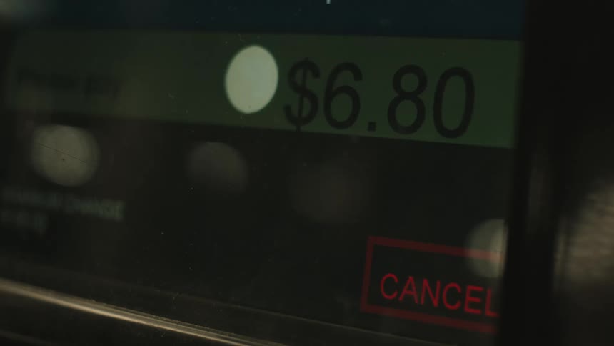 The screen of a pointofsale terminal displaying transaction details