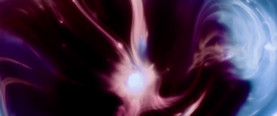 Abstract core and energy lying against a dark background
