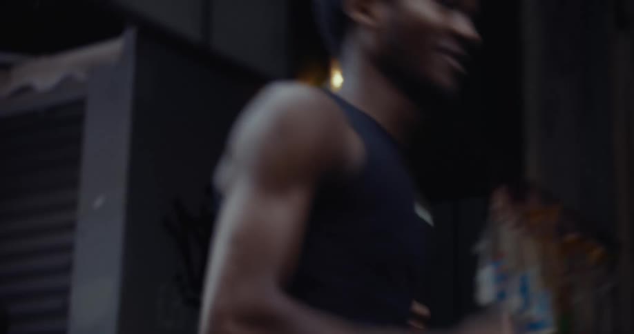 A footage of a male and female exercising