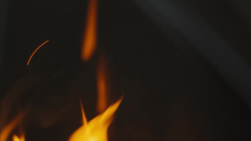 Close up of fire flames