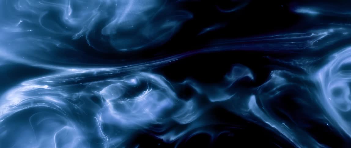 Texture of a bluish abstract smoke against a dark background