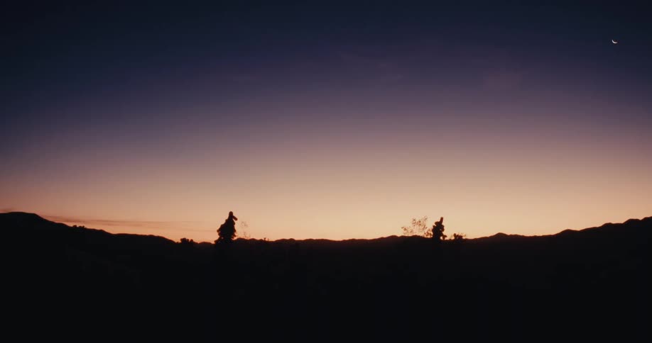 Landscape of the day dawning over the mountains