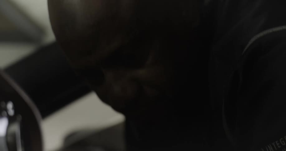 Portrait of a man inside a stopped vehicle
