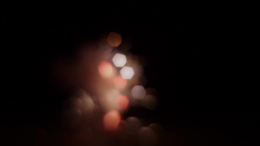 Fireworks lights at night