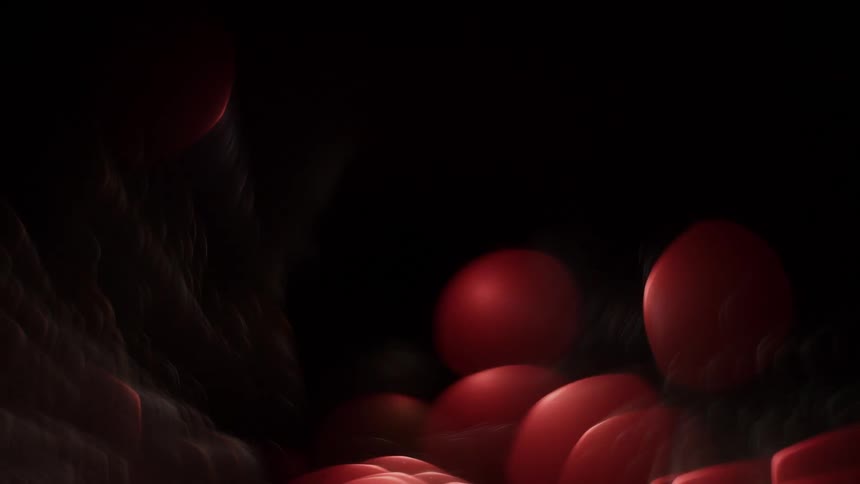 The screensaver has flashing bubbles