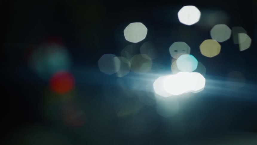The lights are unfocused at night