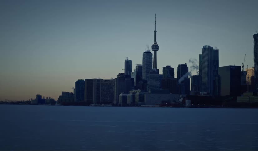 Panorama of a modern seaside metropolis