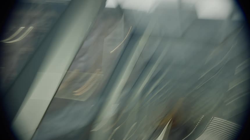 Abstract view of a mirrored tunnel