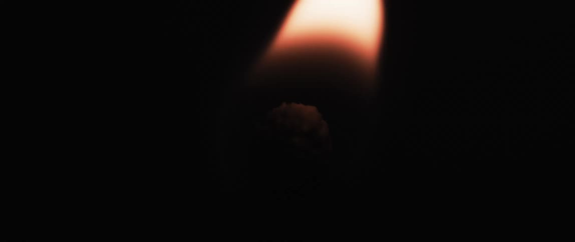 Match bursts into fire and then burns out in the darkness