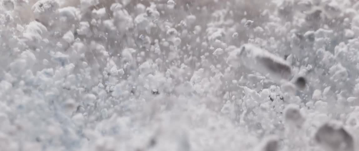 White particles scattering in different directions