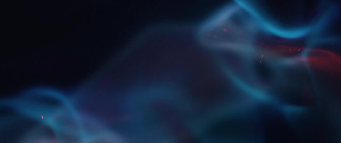 Abstract close up on red and blue colored fire