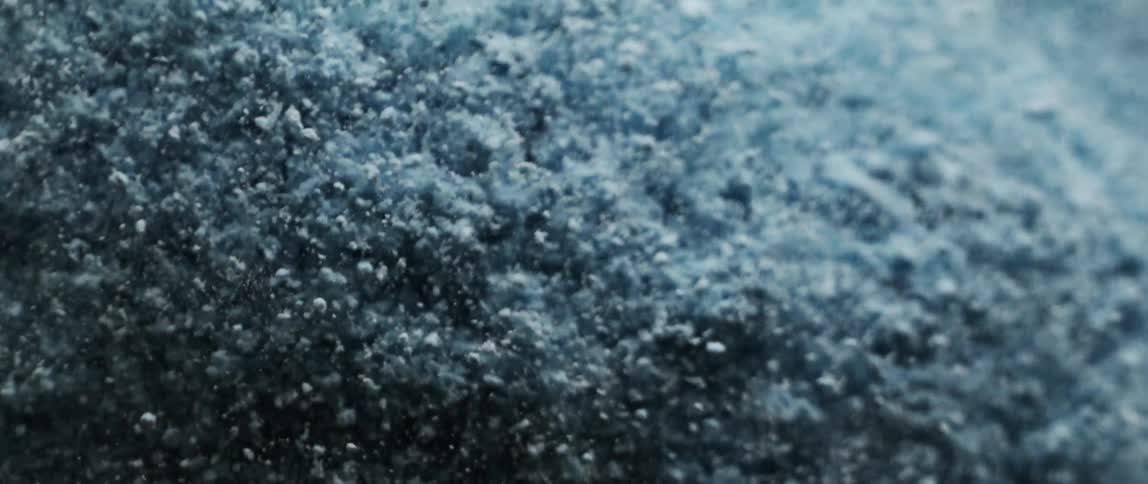 Dust particles moving triangle