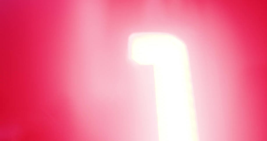 Vehicle taillight lit up in intense red