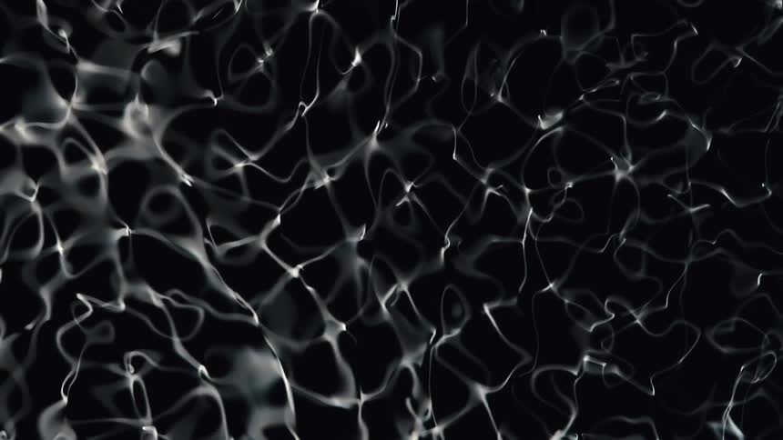 Water Cymatics, Interconnected bands of light dance across black liquid