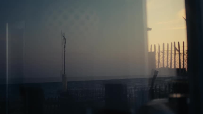 A blurry footage of an outdoor view