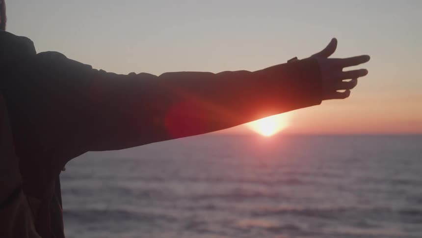 A close up clip of a persons arm stretched out