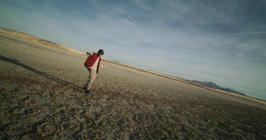 A footage of a person dancing