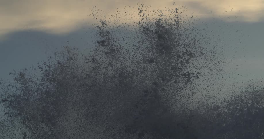 A footage of a splash of water