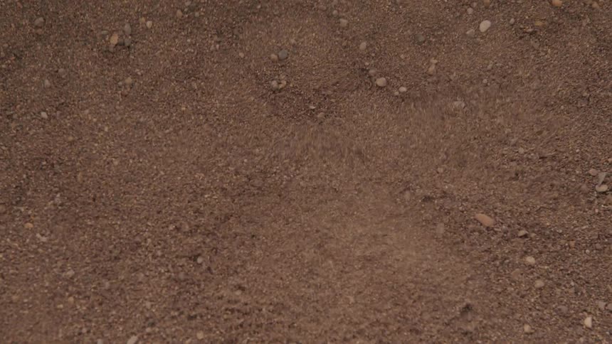 A footage of a sandy soil
