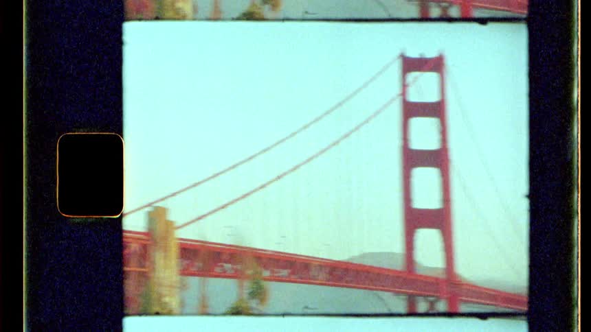 Long metallic red bridge