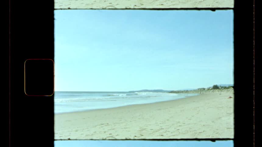 Waves are crashing on the beach