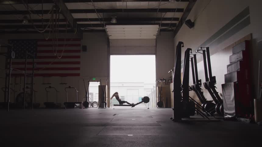 A clip of a lady exercising