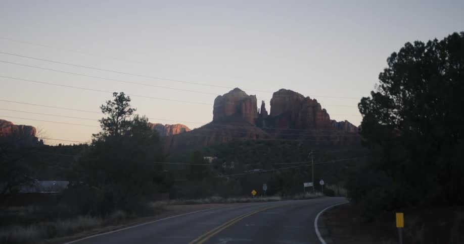 Driving to the grand canyon