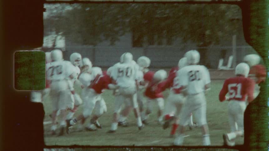 Intense american football match