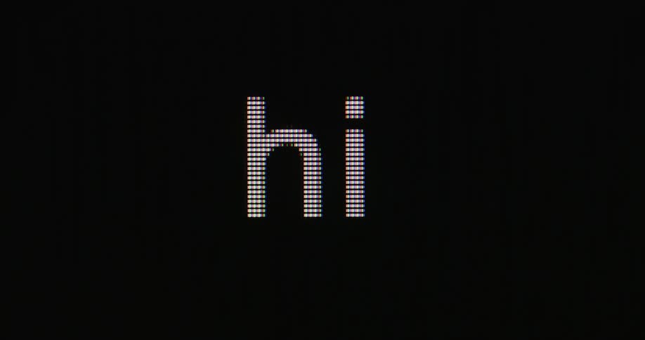 A word gets typed on a screen
