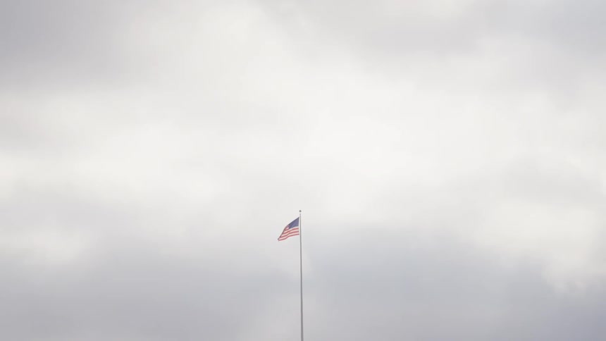 A footage of a flag