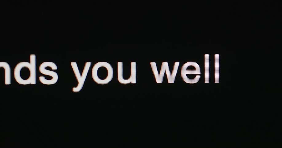 A message is being typed on the monitor
