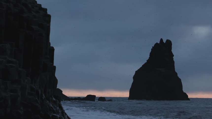 An evening footage of the sea