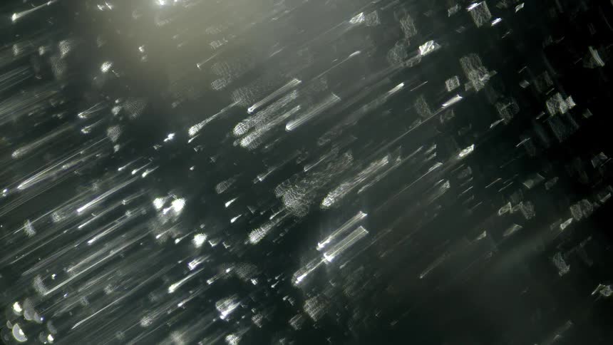 Light spray seems to push outwards