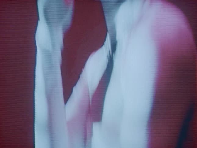 A film footage of a person dancing