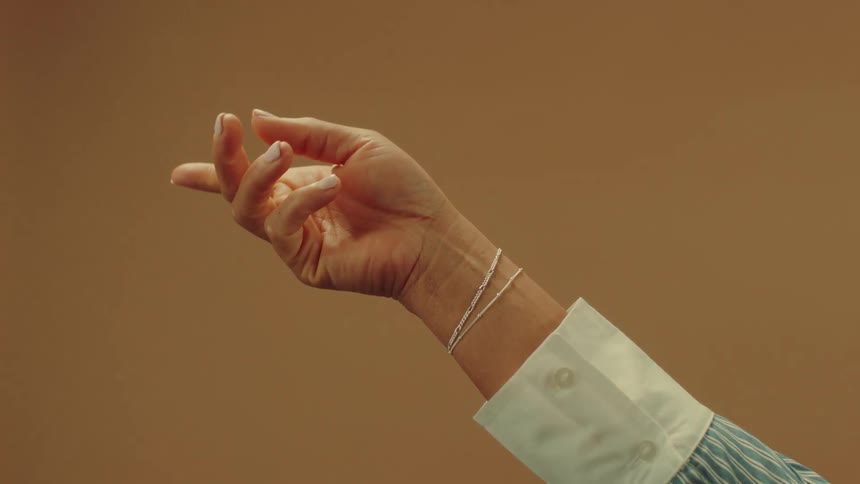 A close up clip of a persons hand