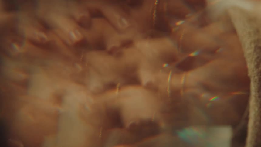 Abstract closeup of a wrist with a bracelet