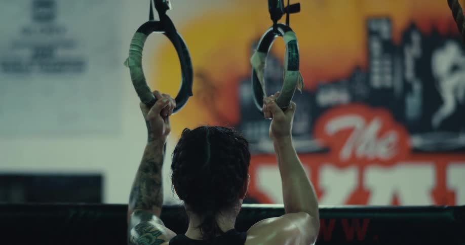 A footage of a person exercising