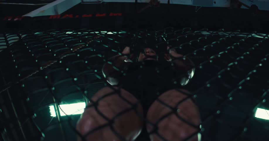 A footage of a person exercising