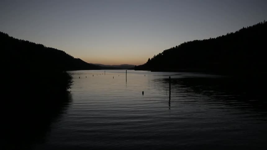 Sunlight reflecting off of the water