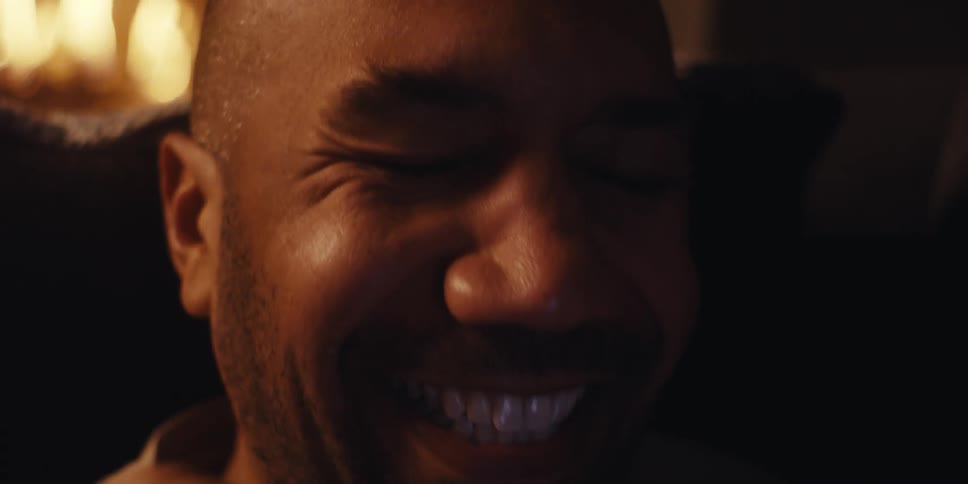 A footage of a man excited