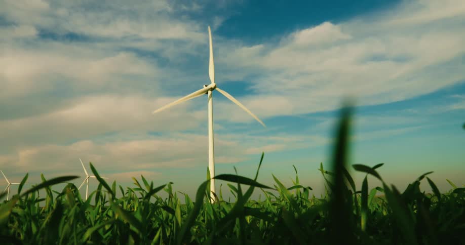 A windmill in a field